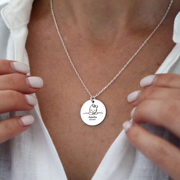 New Mom necklace Personalized Mothers day gift for her