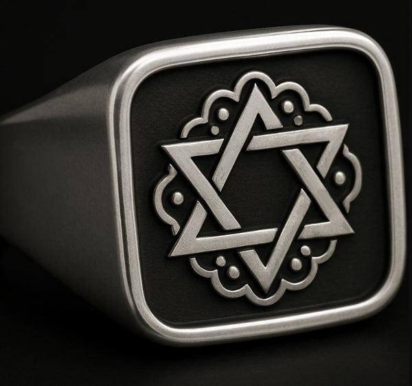 Masonic Signet Ring Square and Compass Sterling Silver Ring Freemasonry