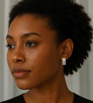 initial earrings