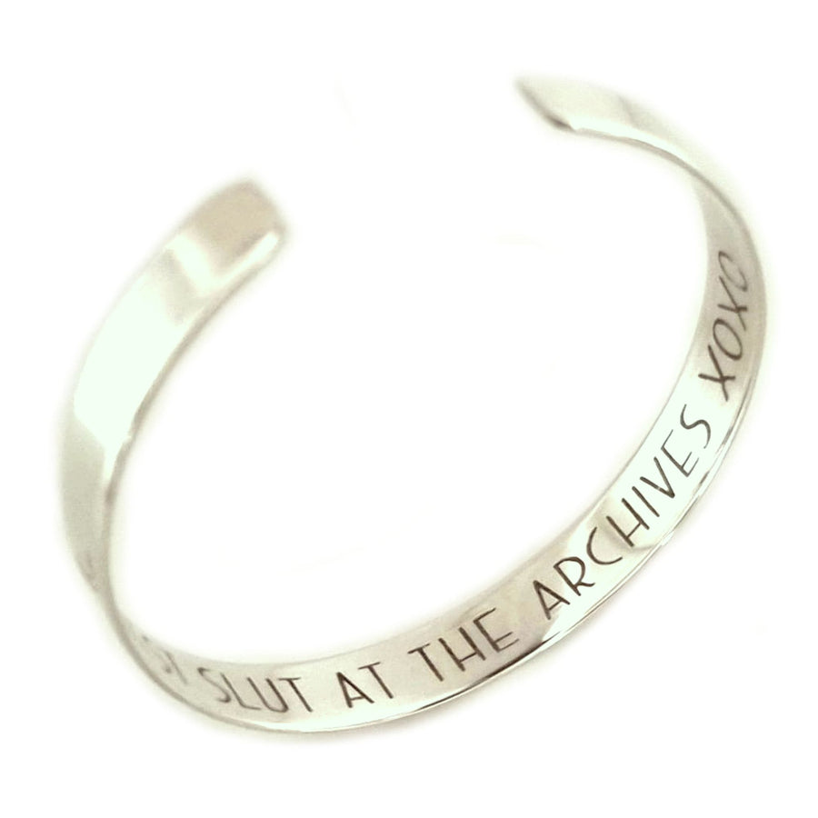 Inspiration Cuff bracelet for men - silver bangle cuff