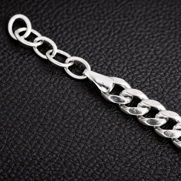 Custom Engraved Curb Chain Bracelet for Men