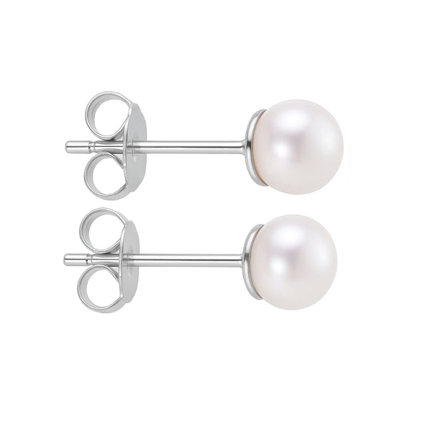 Stud Earrings with Pearls - Wedding Earrings
