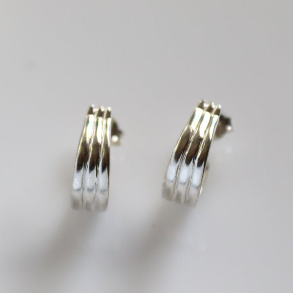 silver hoop earrings