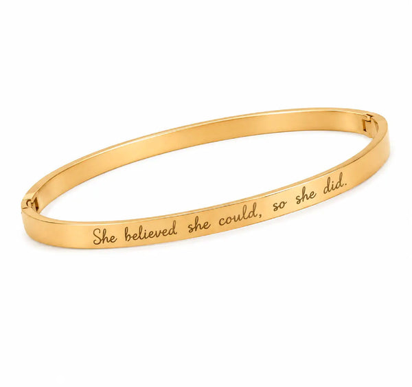 best_phrase_engraved_gold_bangle_bracelet_for_women