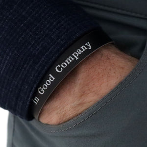 elegant engraved mens bracelet