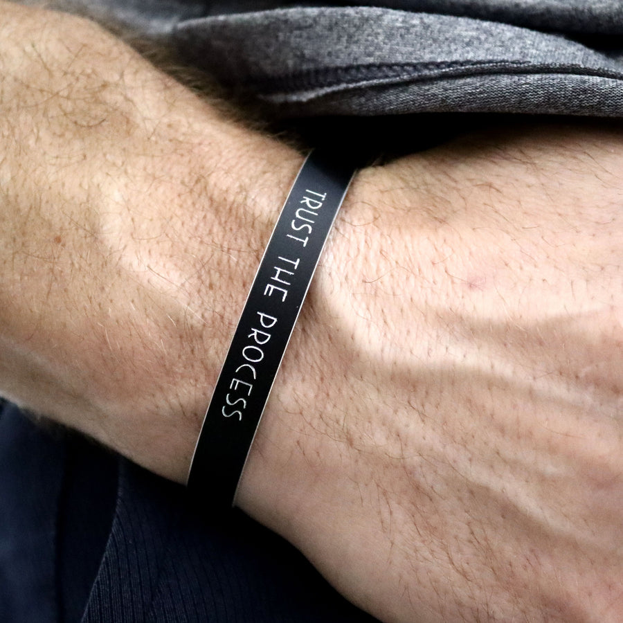 Meaningful Quote engraved Bracelet 