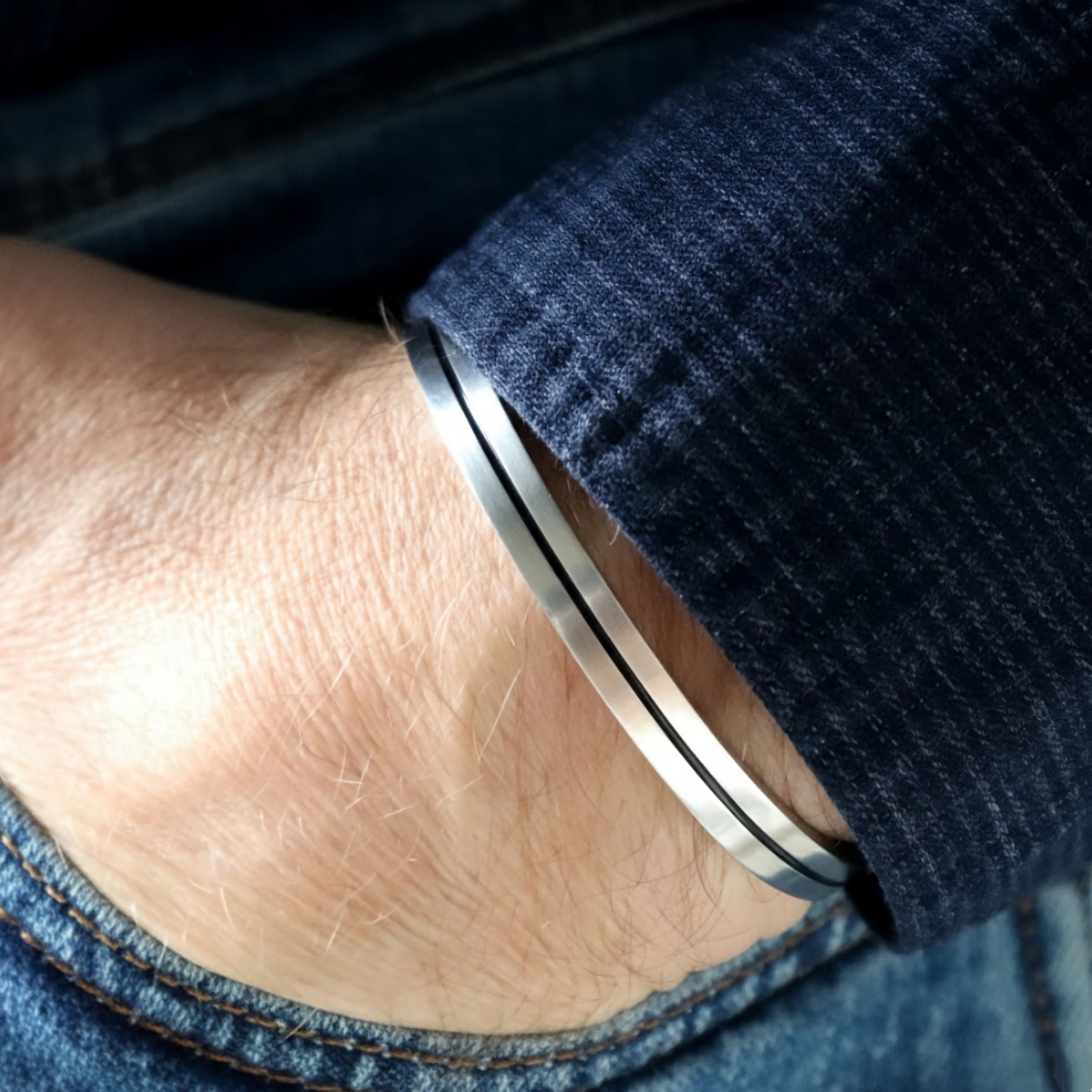 thin line cuff bracelet