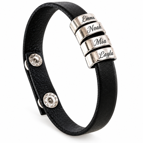 Personalized Bracelet with Kids Names for Men – Meaningful Gift for Dad