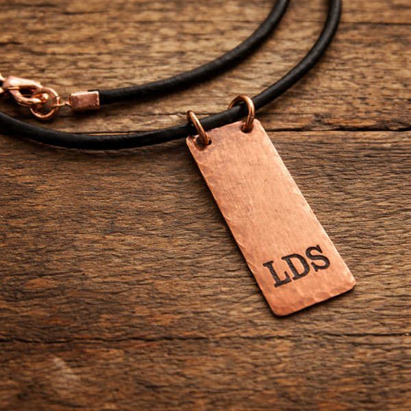 Custom Cross Necklace for men - Personalized Rectangular pendant