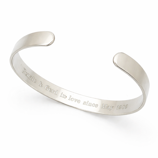 Custom Engraved Text Cuff for Men