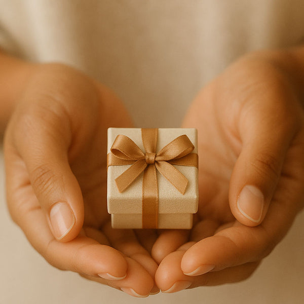 gift wrapped necklace