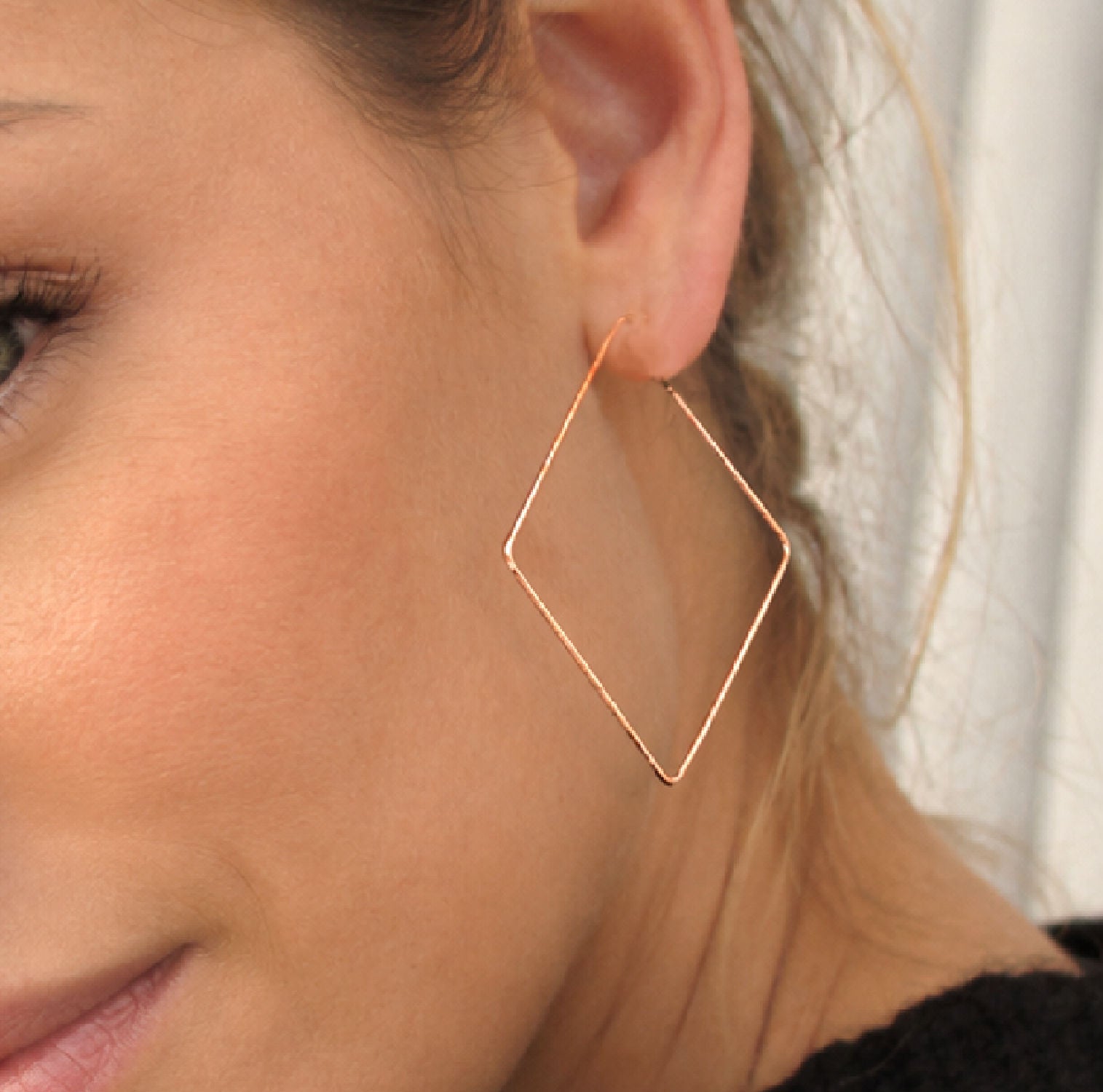 Gold Filled Square Hoop Earrings