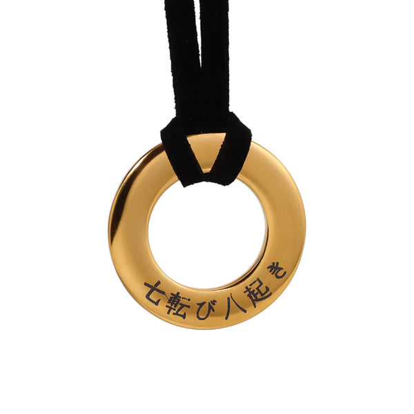 Japanese Engraved Personalized Necklace Custom Kanji Symbols Pendant