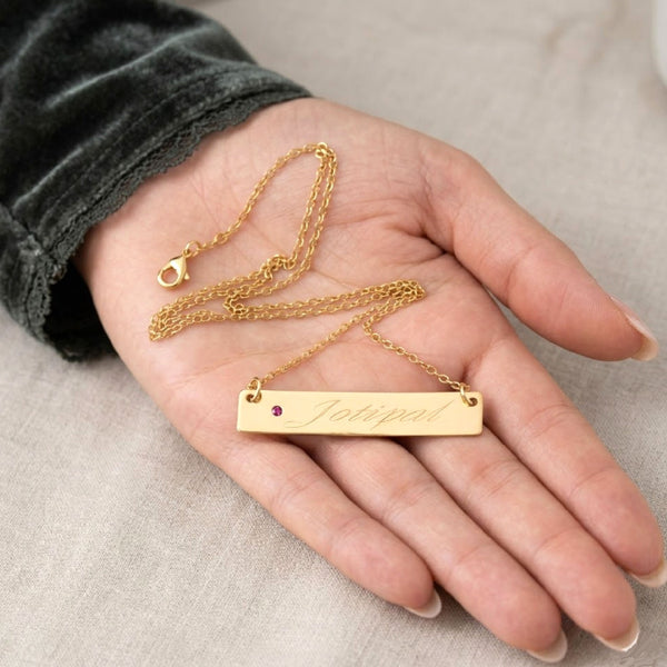 Nameplate Necklace - Personalized Necklace for her