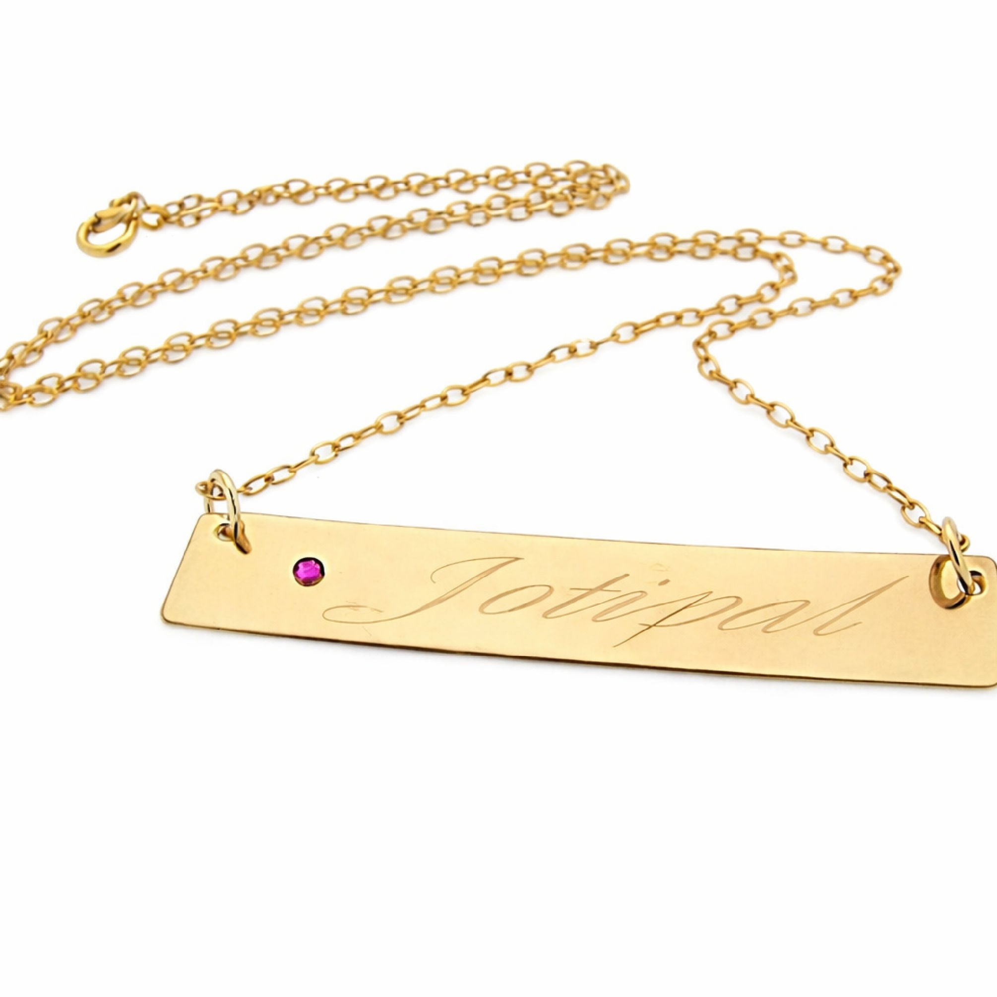 Nameplate Necklace - Personalized Necklace for her