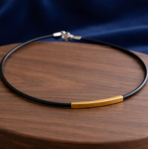 Tube Leather Cord Necklace for Men