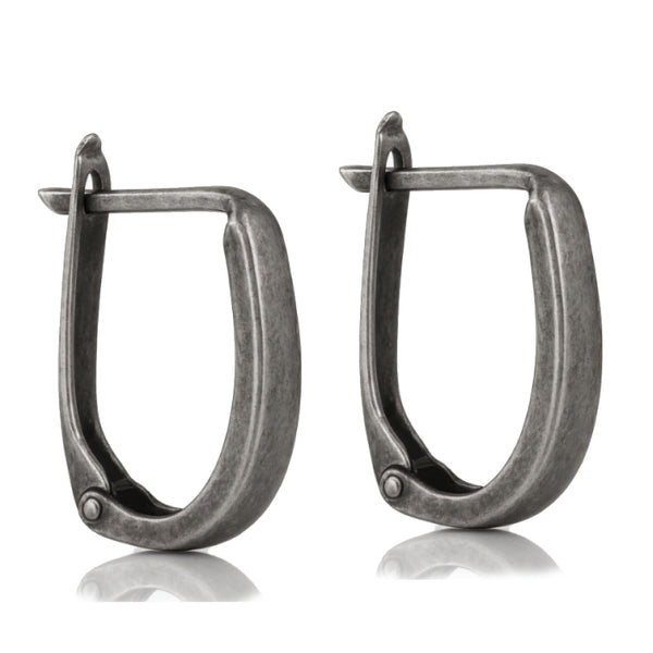 Dark Silver Earring for men