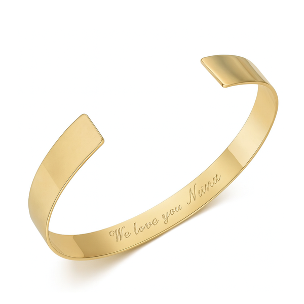 Personalized Gold Quote Lyrics Bracelet