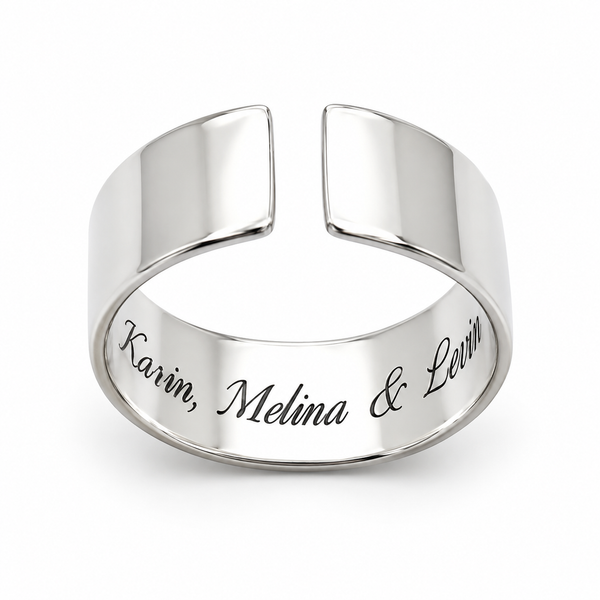 Kid Names Engraving ring - Inside Engraved Secret Ring