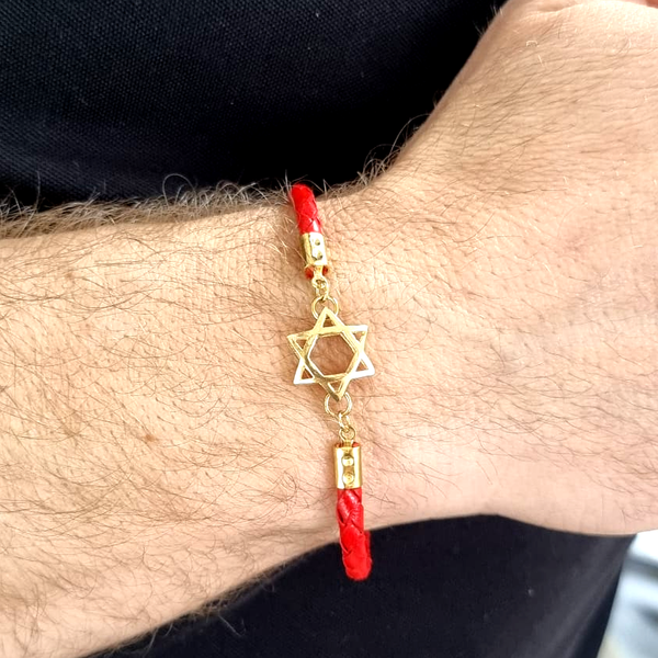 Jewish Star Bracelet for men - Jewish jewelry