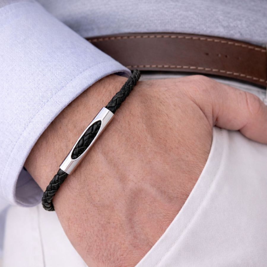 Braided Leather Bracelet for Men - Mens Gift