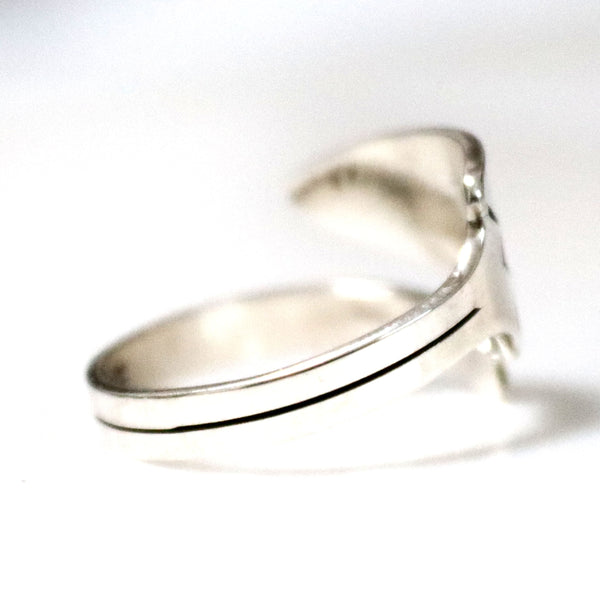 silver wrap line ring