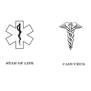 Custom Star of Life Medical ID Bracelet for men or women
