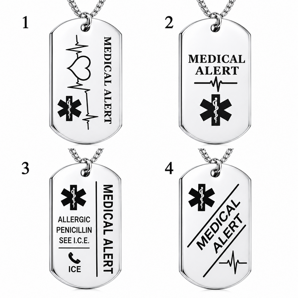 medical alert ID dog tag penfdant