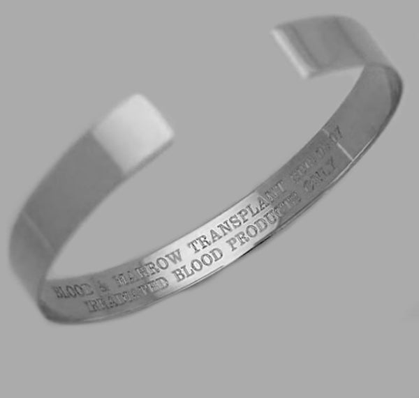 Custom Star of Life Medical ID Bracelet for men or women