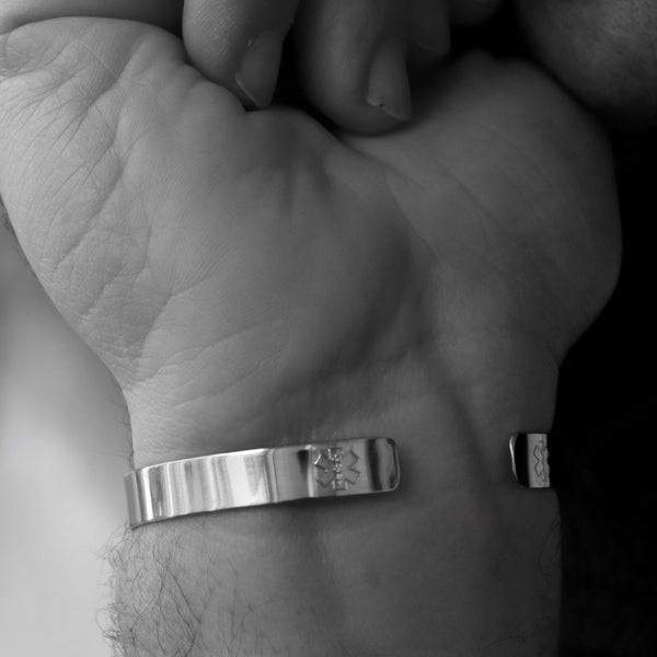 star of life cuff bracelet for men