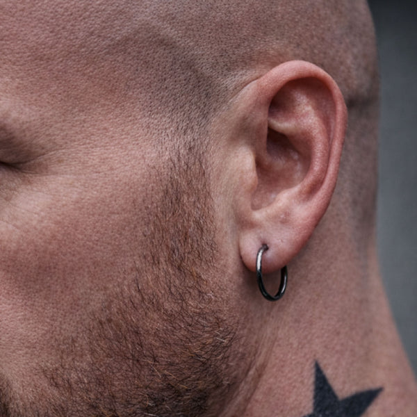 Huggie Hoop Earrings - Sterling Silver Tube Hoops