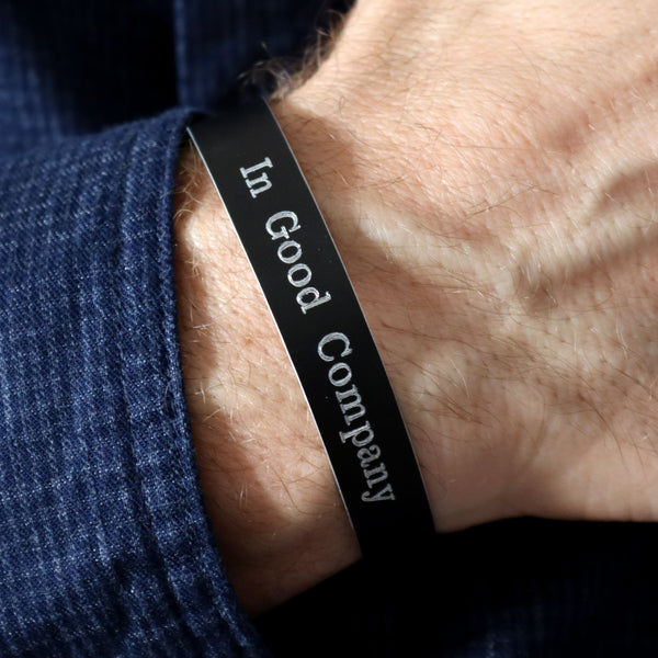 custom black cuff for men