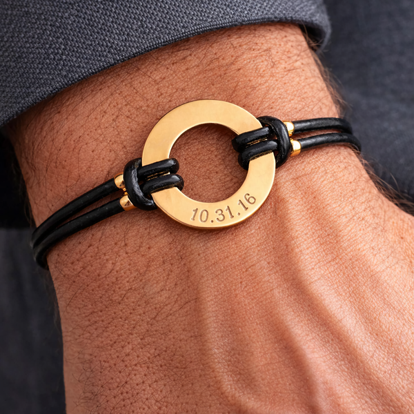 Latitude Longitude Coordinates Bracelet for men