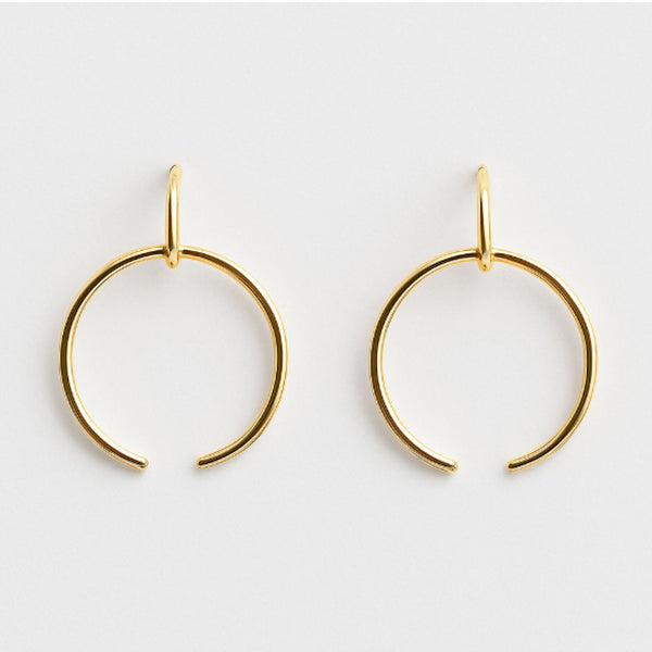 Gold hoop earrings