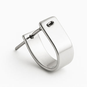 Personalized Earrings, Sterling silver Statement Studs for her or Him