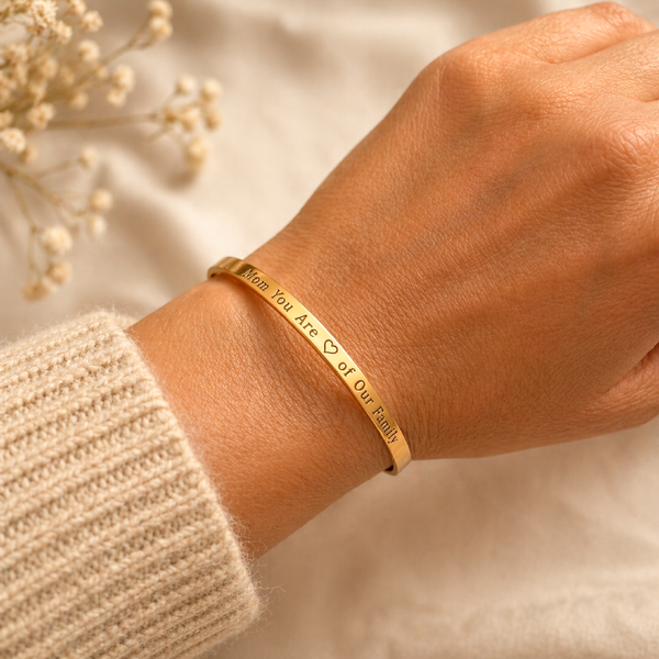 mom bracelet gold