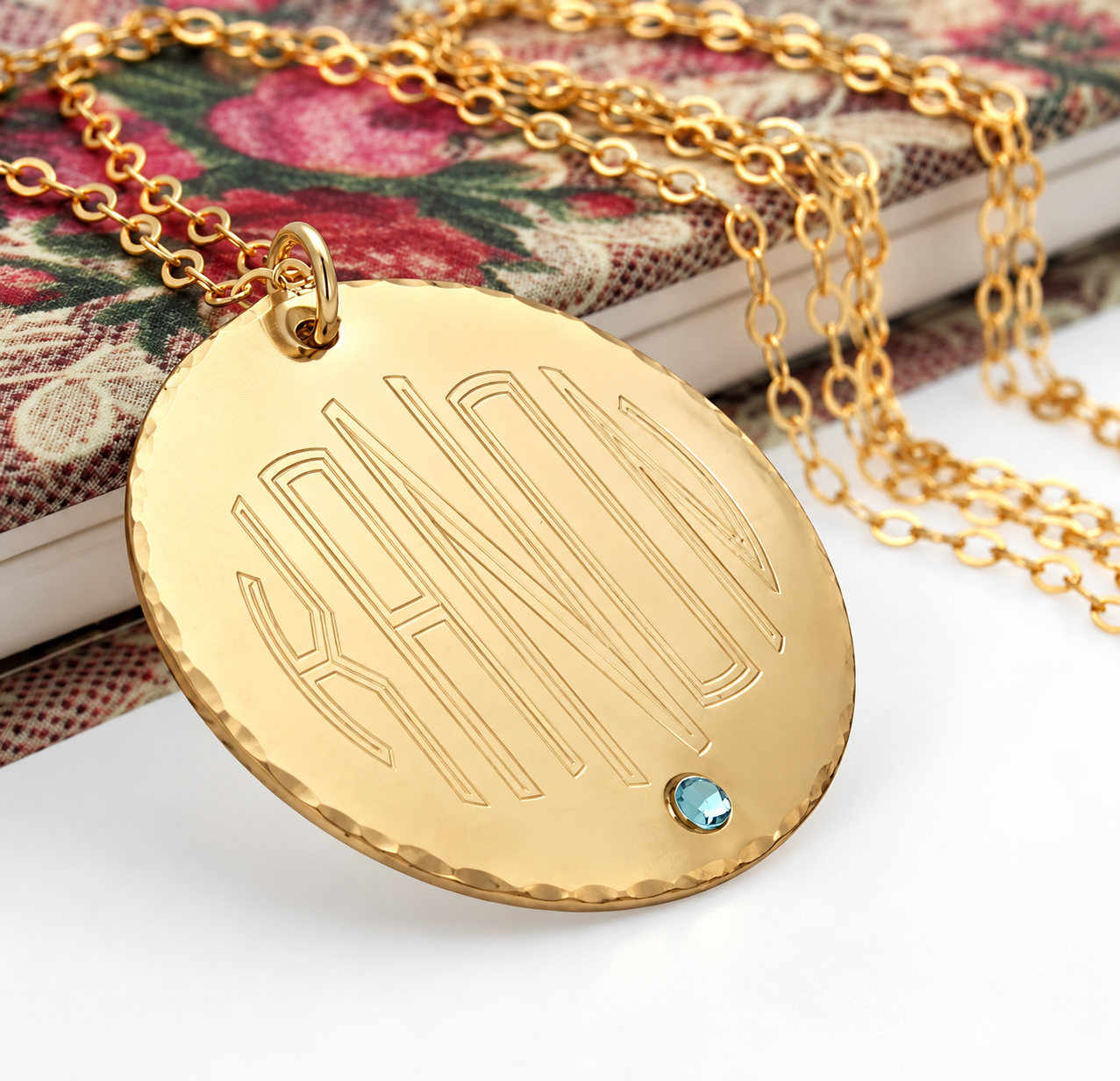 Monogram Initials Necklace - Personalized Jewelry