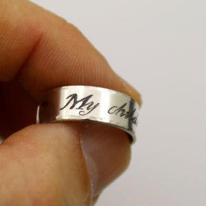 Personalized Engraved Ring for Mom, My Children Are My Life