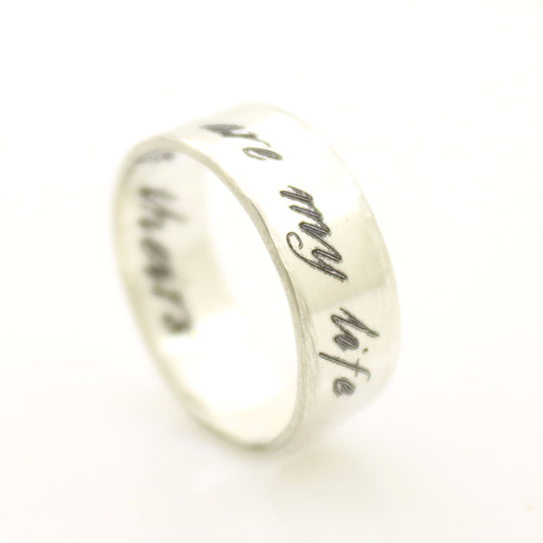 Personalized Engraved Ring for Mom, My Children Are My Life