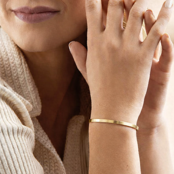 skinny gold cuff bracelet for women