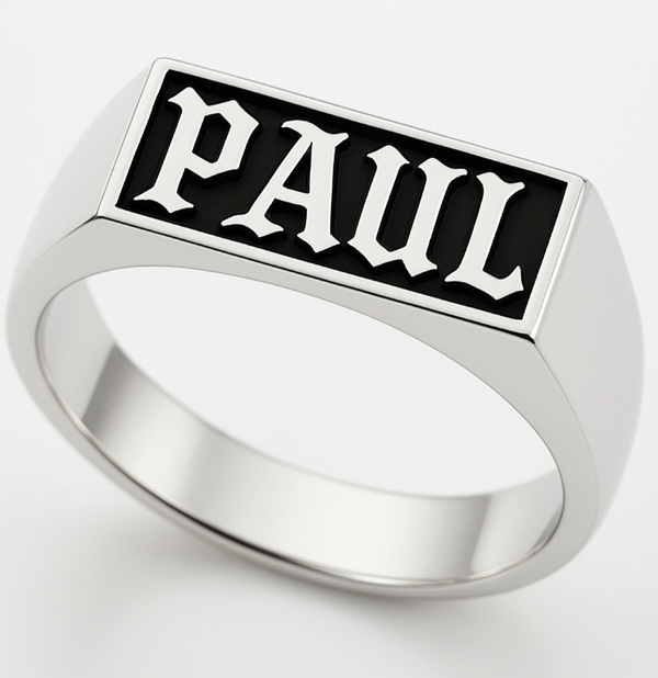 paul name ring for men