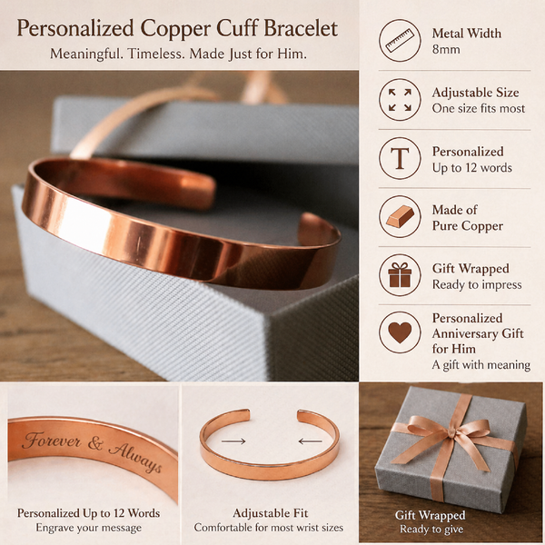 pure copper cuff bracelet