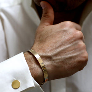Medical ID Gold bracelet for men