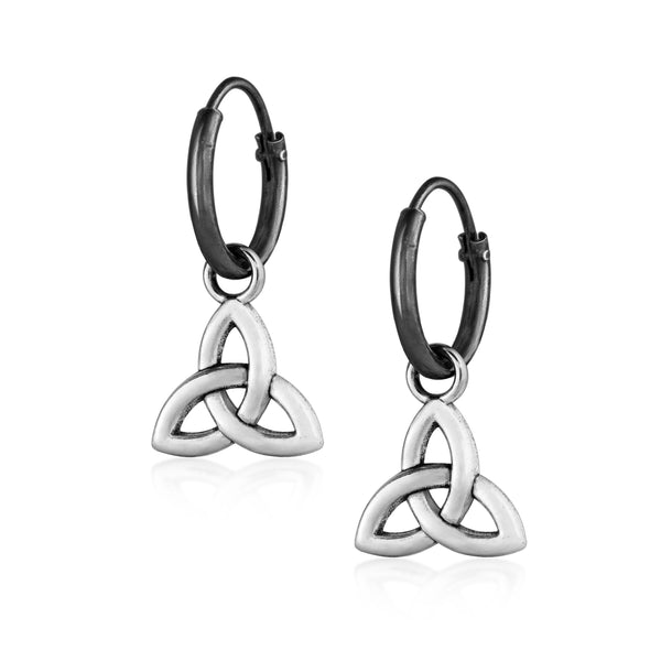 antique Celtic knot drop dangle earrings