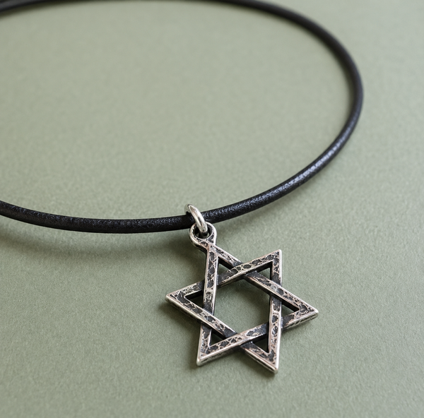 Hebrew Jewelry - Star of David Necklace for Men