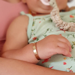 Engraved gold bangle for Toddlers