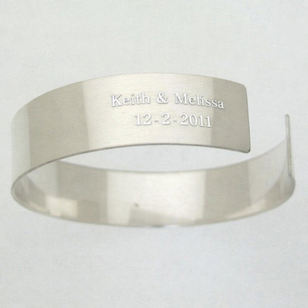 Wide Sterling Silver Cuff bracelet for Men