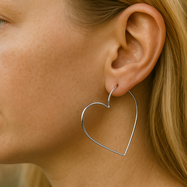 Sterling Silver Heart Earrings