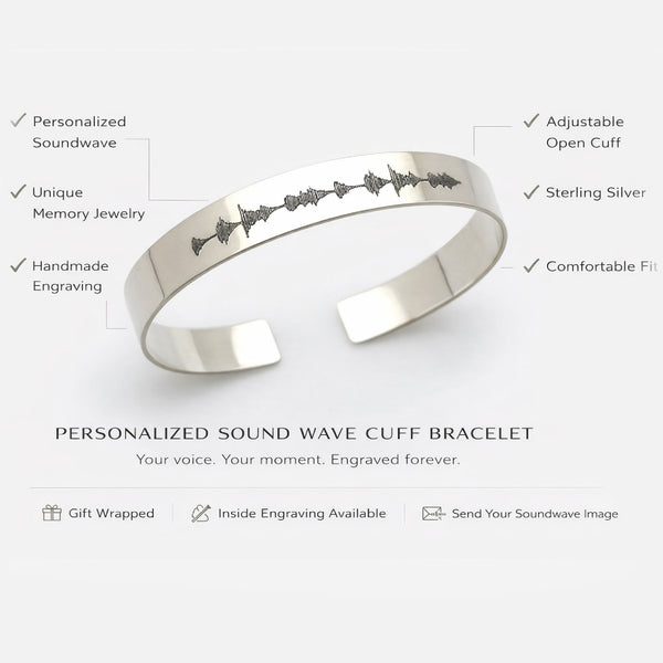 Sound Wave Custom Bracelet - Anniversary gift