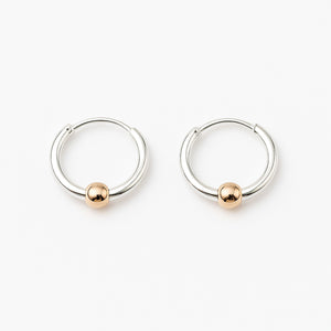 elegant silver hoops
